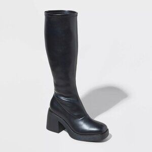 Wild Fable Women's Azzahya Tall Stretch Black Boots